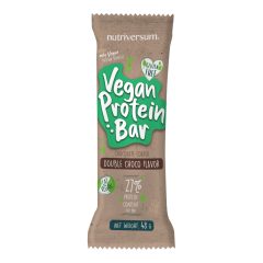   Vegan Protein Bar - 48 g - DESSERT - Nutriversum - dupla-csokoládé