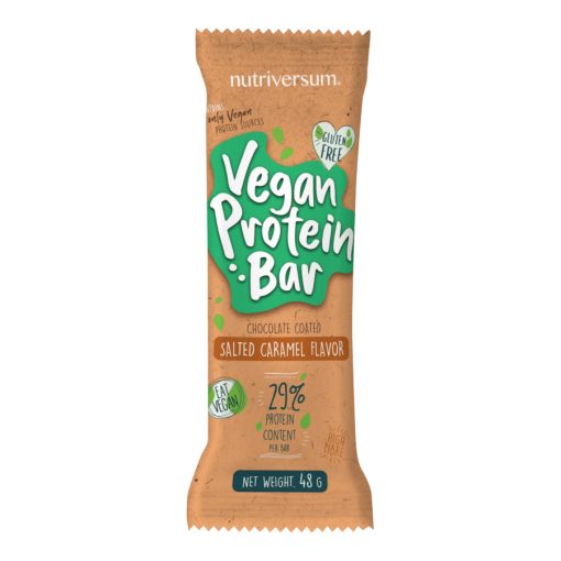 Vegan Protein Bar - 48 g - DESSERT - Nutriversum - sós karamell