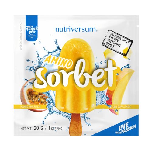 Amino Sorbet - 20 g - DESSERT - Nutriversum - mangó-maracuja