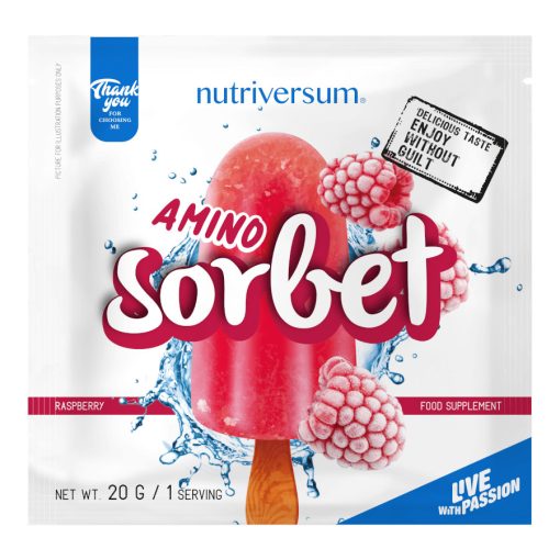 Amino Sorbet - 20 g - DESSERT - Nutriversum - málna