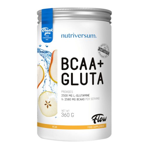 BCAA+GLUTA - 360 g - FLOW - Nutriversum - körte