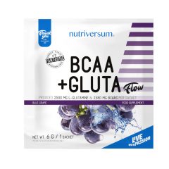 BCAA+GLUTA - 6 g - FLOW - Nutriversum - kékszőlő