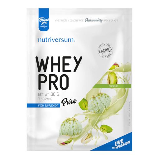 Whey PRO - 30 g - PURE - Nutriversum - pisztácia