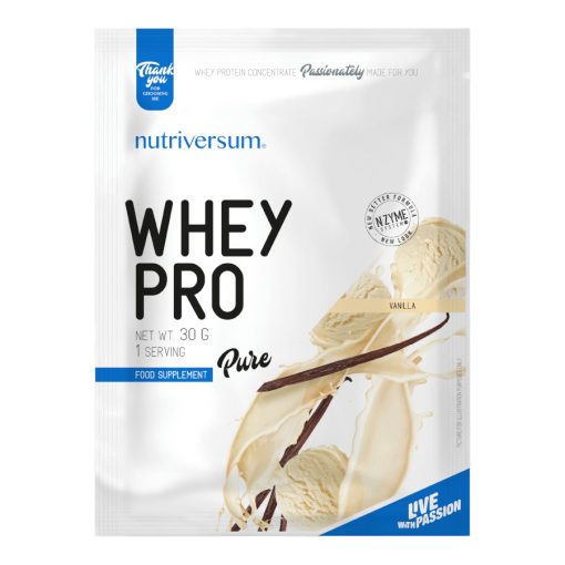 Whey PRO - 30 g - PURE - Nutriversum - vanília