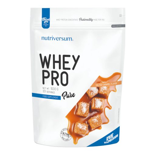 Whey PRO - 1 000 g - PURE - Nutriversum - sós karamell