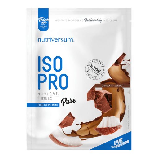 ISO PRO - 25 g - PURE - Nutriversum - csokoládé-kókusz