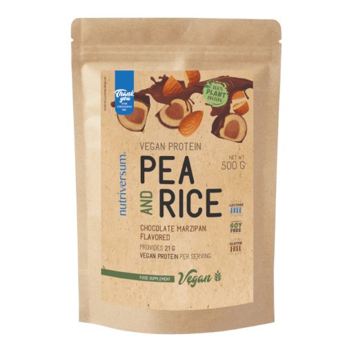 Pea & Rice Vegan Protein - 500g - VEGAN - Nutriversum - csokoládé-marcipán