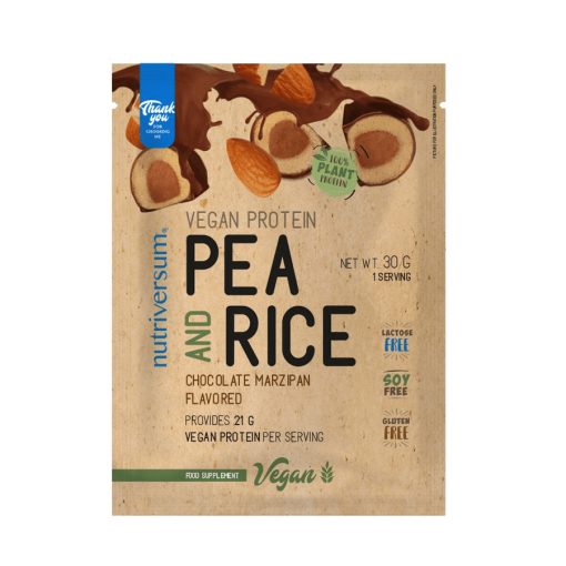 Pea & Rice Vegan Protein - 30g - VEGAN - Nutriversum - csokoládé-marcipán