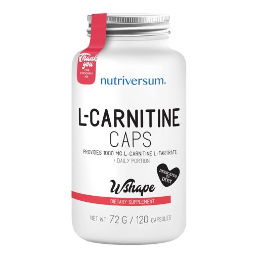 L-Carnitine caps - 120 kapszula - WSHAPE - Nutriversum