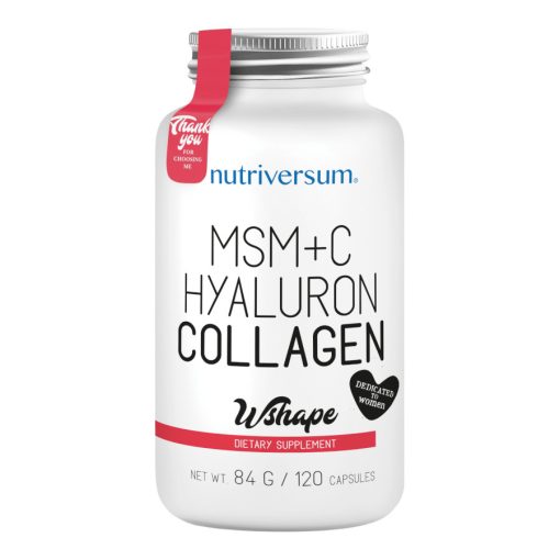 MSM+C Hyaluron Collagen - 120 kapszula - WSHAPE - Nutriversum