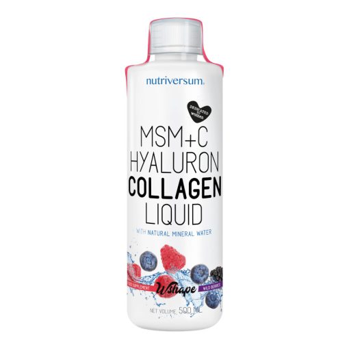 MSM+C Hyaluron Collagen Liquid - 500 ml - WSHAPE - Nutriversum - erdei gyümölcs