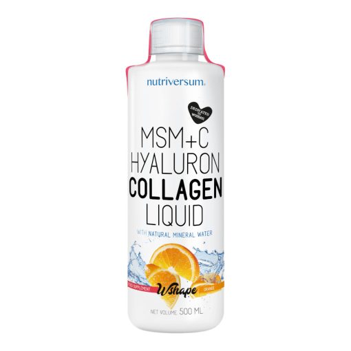 MSM+C Hyaluron Collagen Liquid - 500 ml - WSHAPE - Nutriversum - narancs