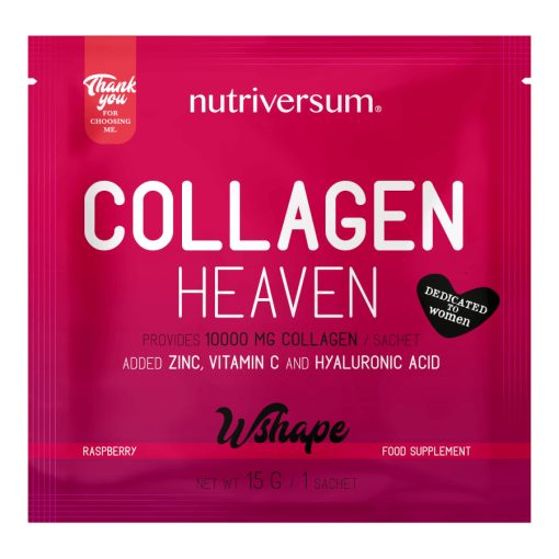 Collagen Heaven - 15 g - WSHAPE - Nutriversum - málna